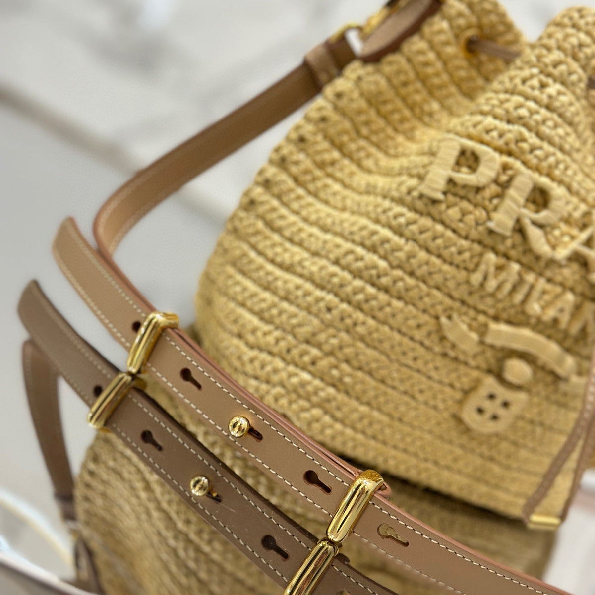 PD CROCHET MINI BUCKET BAG