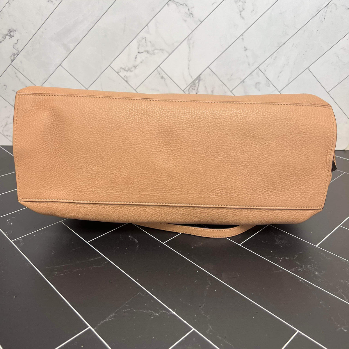Gucci Neutral Large Bamboo Daily Top Handle Bag