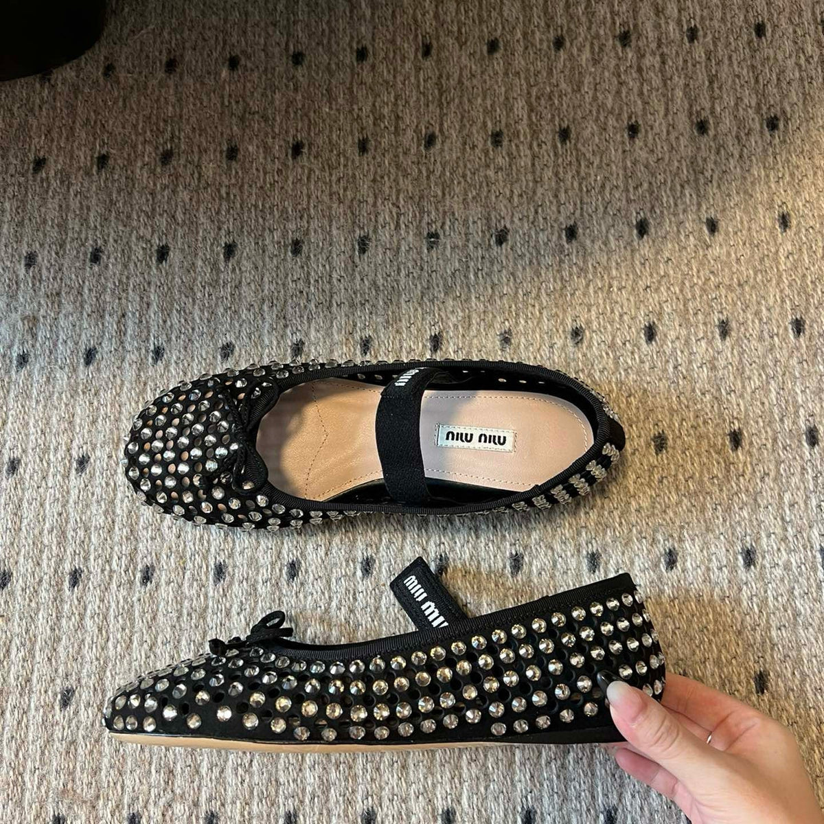 MIU M BALLET FLATS