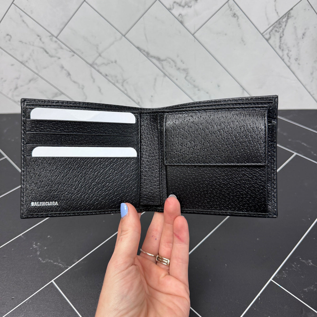 BRAND NEW- Gucci X Balenciaga Black Canvas Bifold
