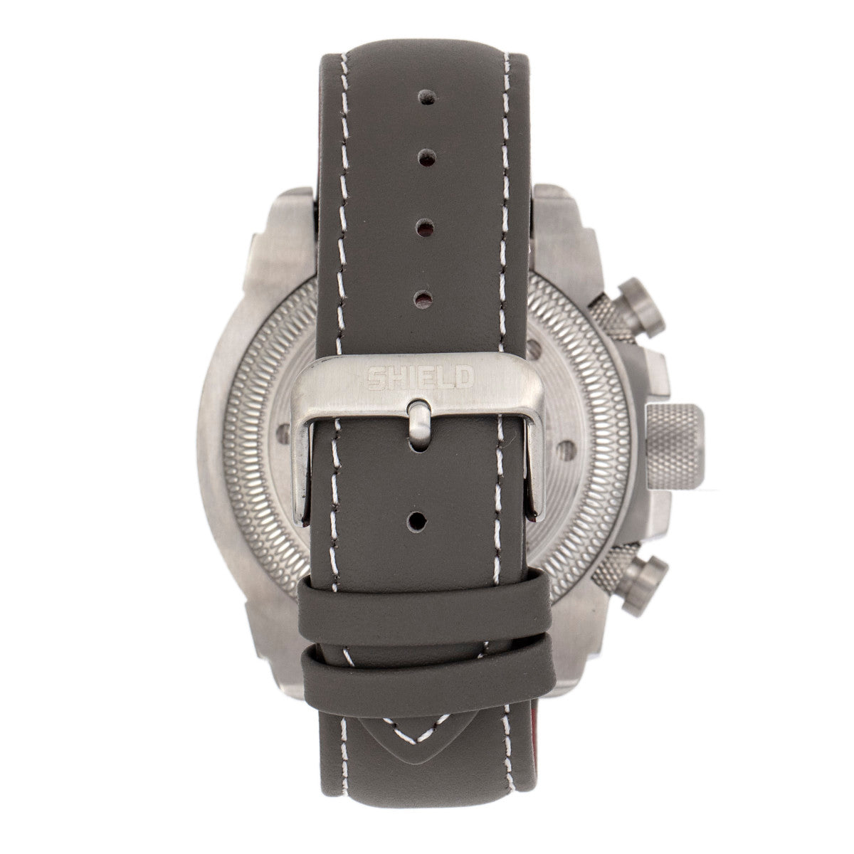 Shield Tesei Chronograph Leather-Band Men's Diver Watch w/Date
