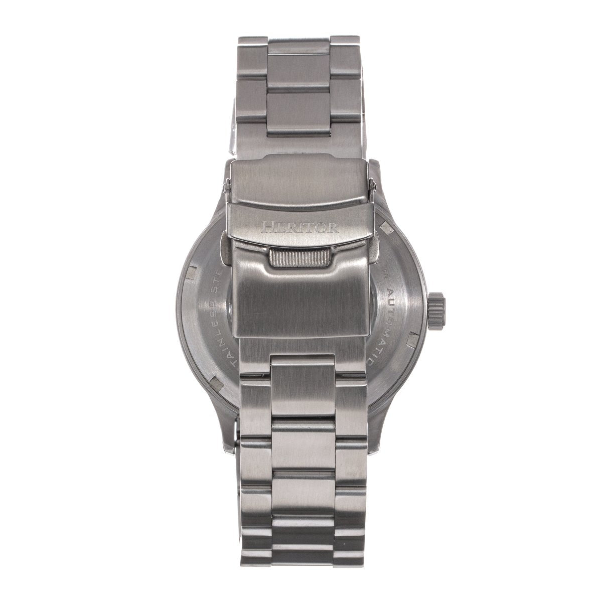 Heritor Automatic Oscar Semi-Skeleton Leather-Band Watch