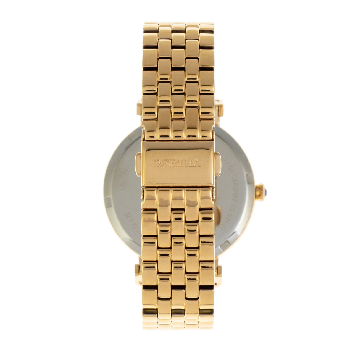 Bertha Emily Mother-Of-Pearl Bracelet Watch - Gold