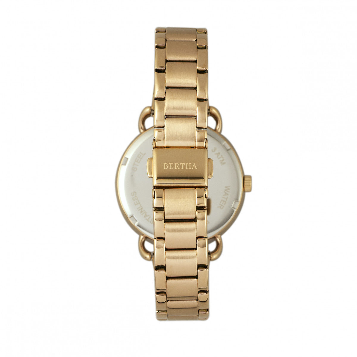 Bertha Gwen Bracelet Watch w/Day/Date - Gold