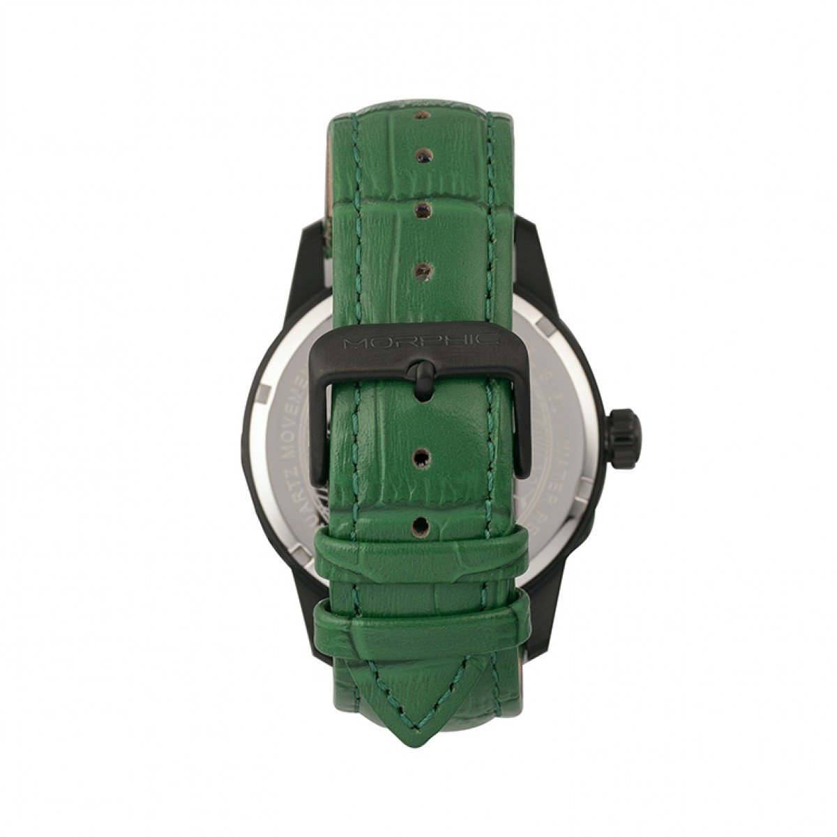 Morphic M56 Series Leather-Band Watch w/Date