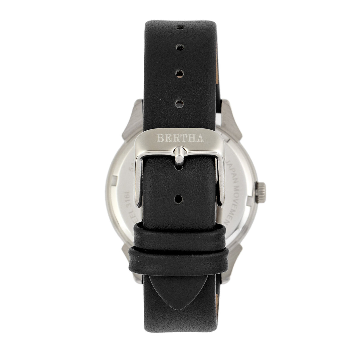 Bertha Ida Mother-of-Pearl Leather-Band Watch