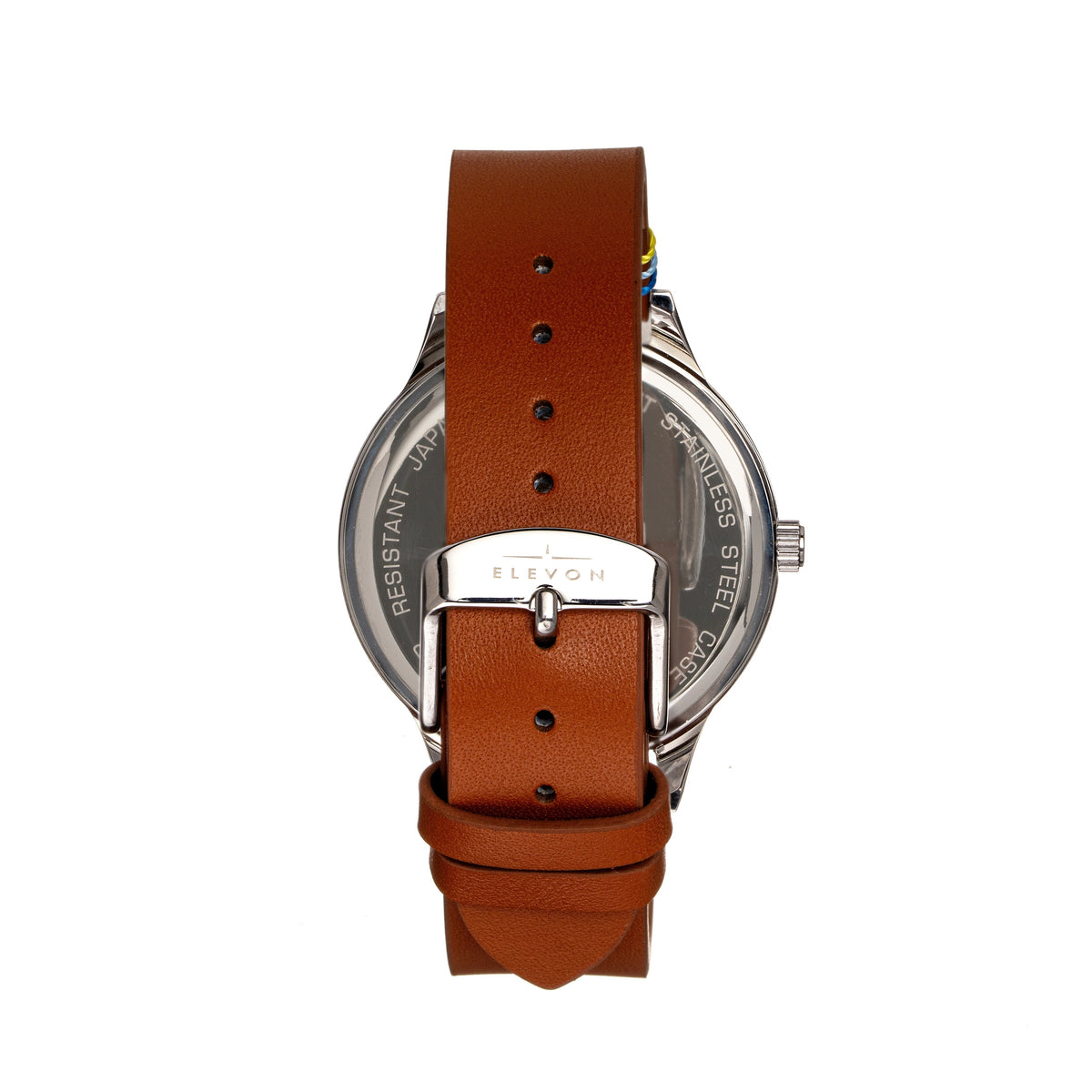 Elevon Boost Leather-Band Watch w/Date