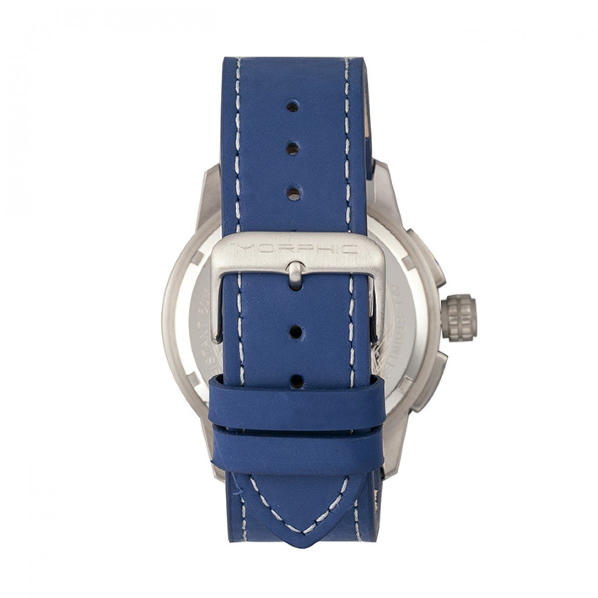 Morphic M61 Series Chronograph Leather-Band Watch w/Date