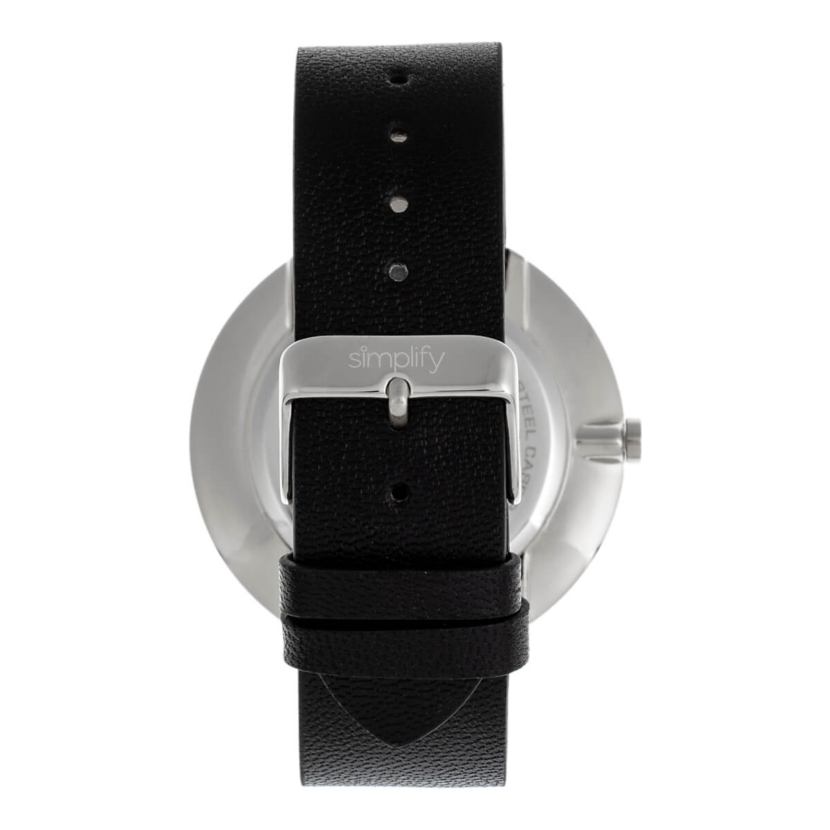 Simplify The 6400 Leather-Band Watch w/Date