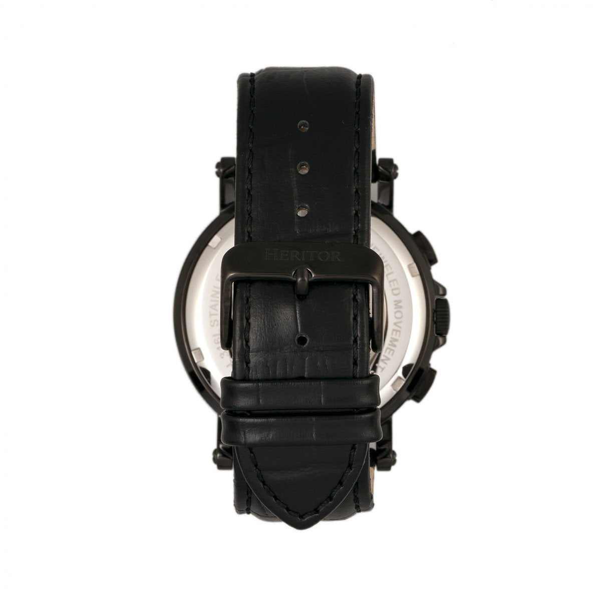 Heritor Automatic Kingsley Leather-Band Watch w/Day/Date