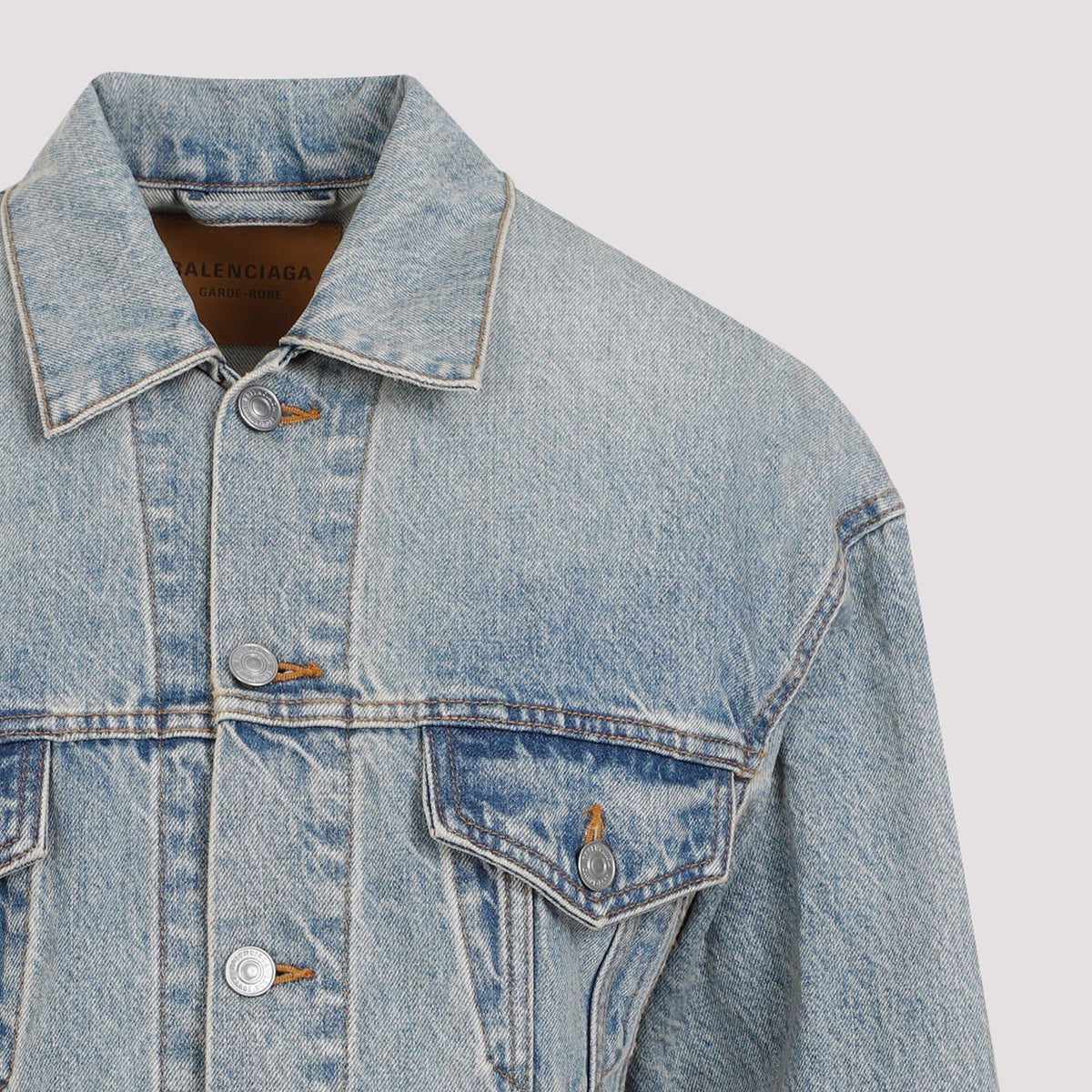 BALENCIAGA Hourglass Denim Jacket for Women