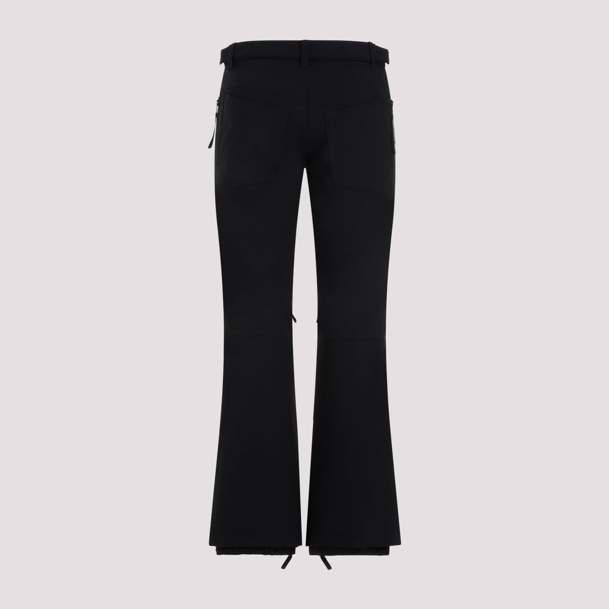 BALENCIAGA Sleek Polyamide Pants with Zipper Ankle Details
