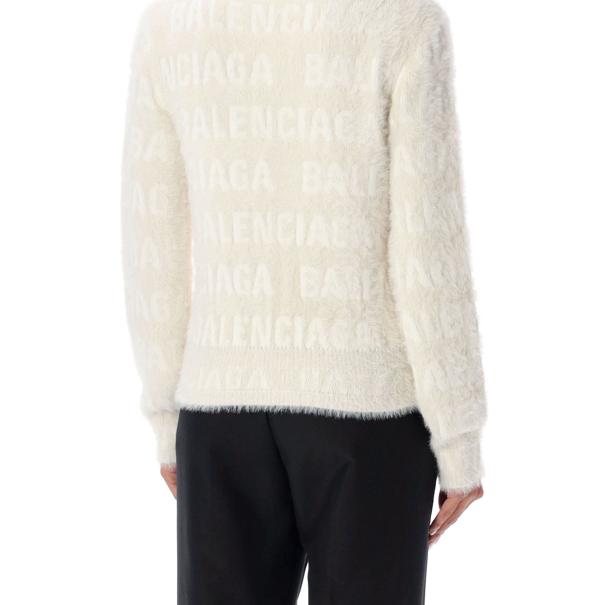 BALENCIAGA Furry Fitted Sweater