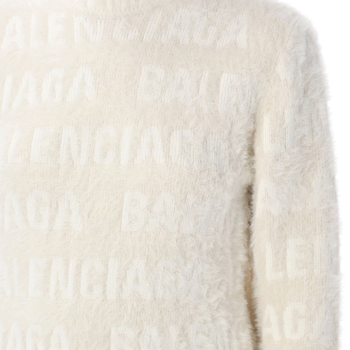 BALENCIAGA Furry Fitted Sweater