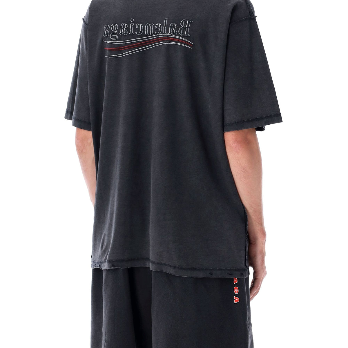 BALENCIAGA Political Campaign Inside-Out T-Shirt - Large Fit