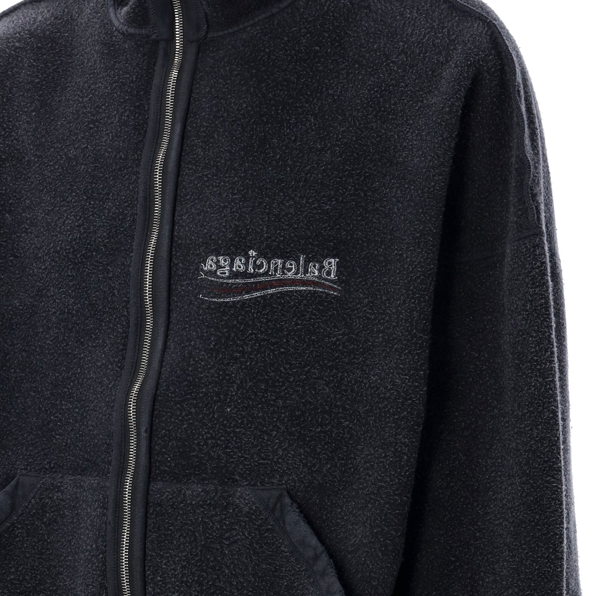 BALENCIAGA Political Campaign Inside-Out Zipped Hoodie