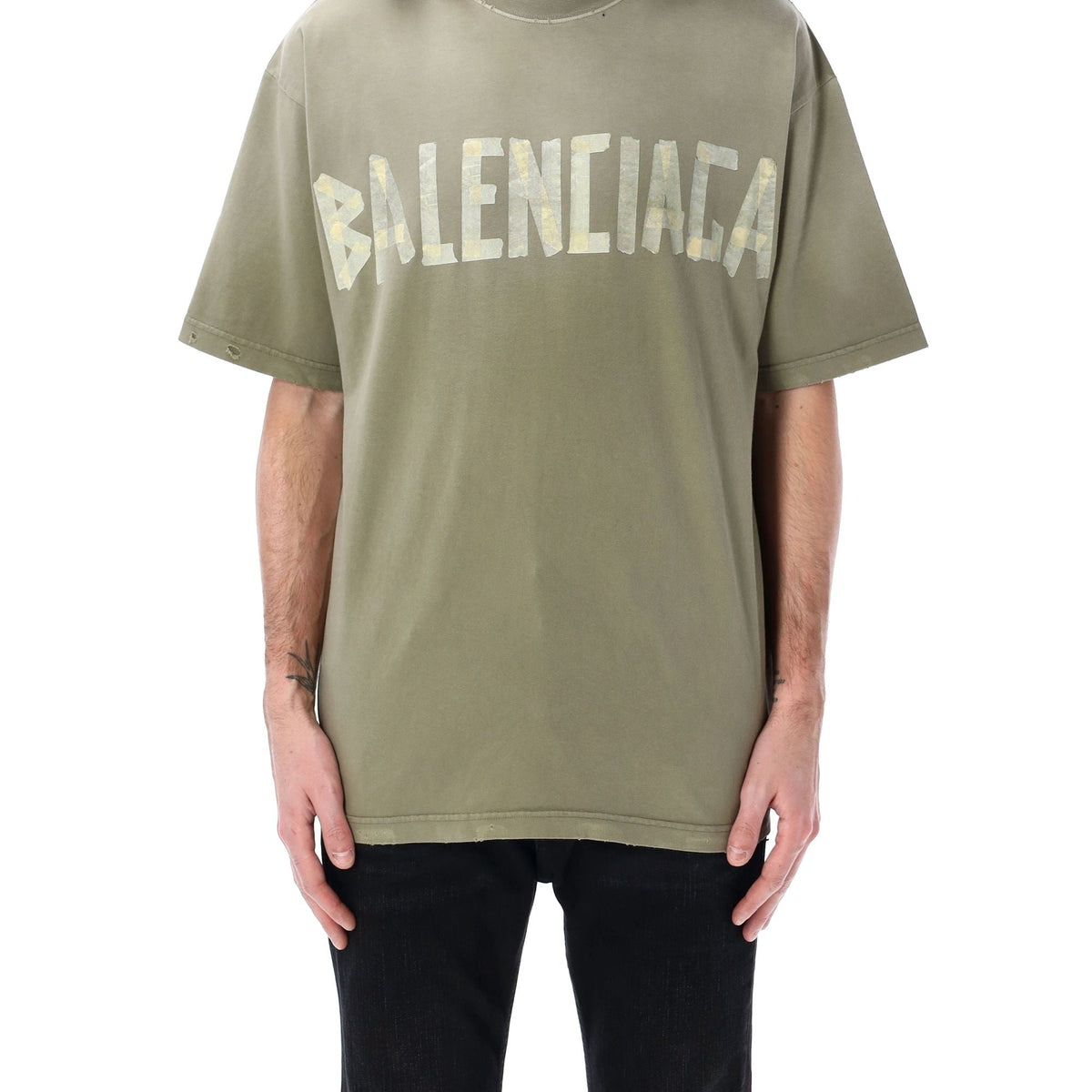 BALENCIAGA Medium Fit Worn-Out Effect T-Shirt