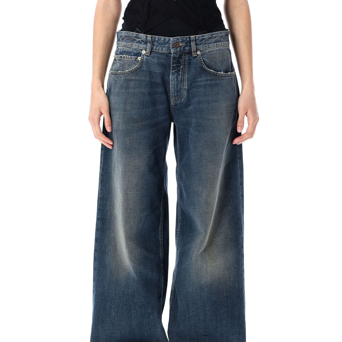 BALENCIAGA Wide Leg Baggy Pants - Women's Fashion