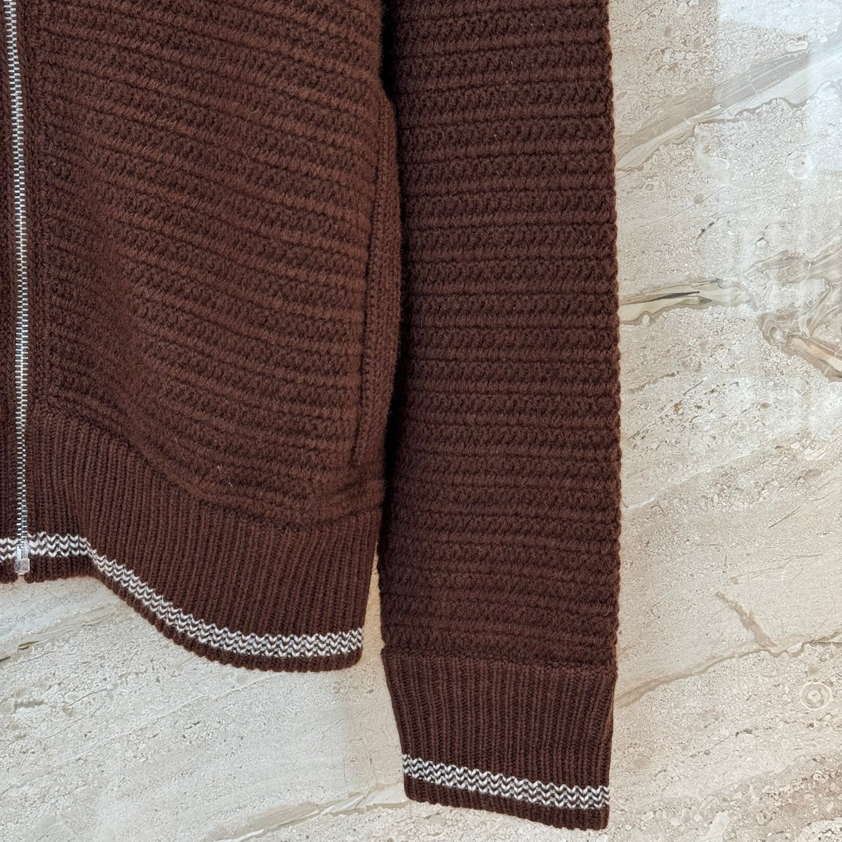 MIU M ZIP CARDIGAN