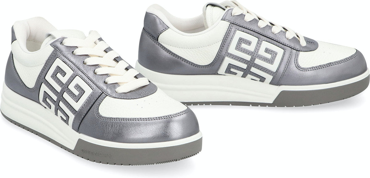 G4 LEATHER LOW-TOP SNEAKERS