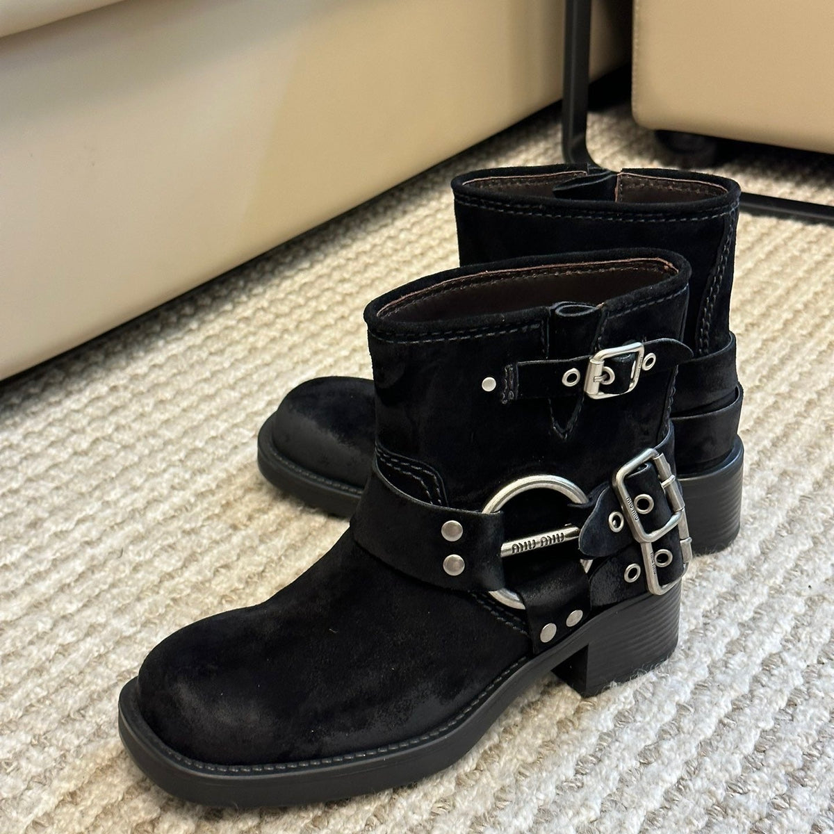 MIU M BOOTS