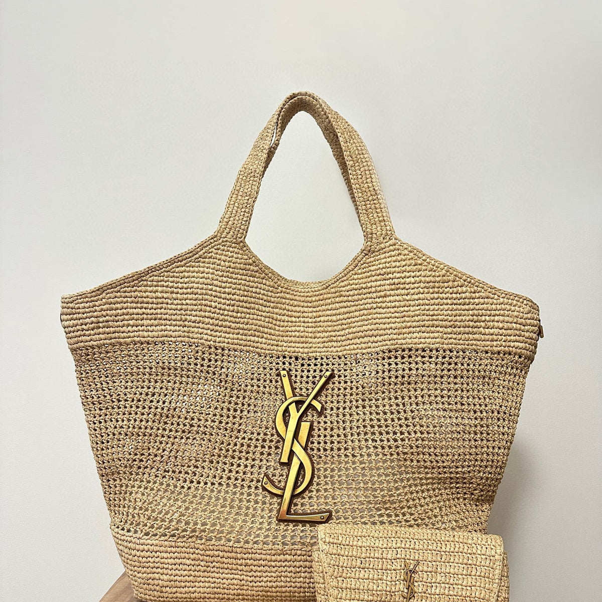 SL ICARE IN RAFFIA BAG