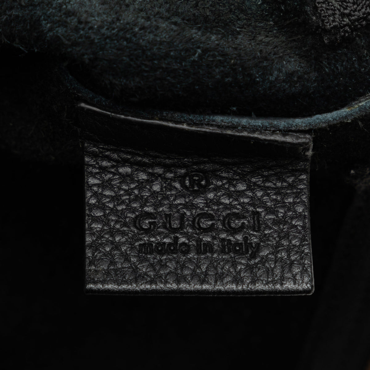 GUCCILeather  Logo Clutch Bag
