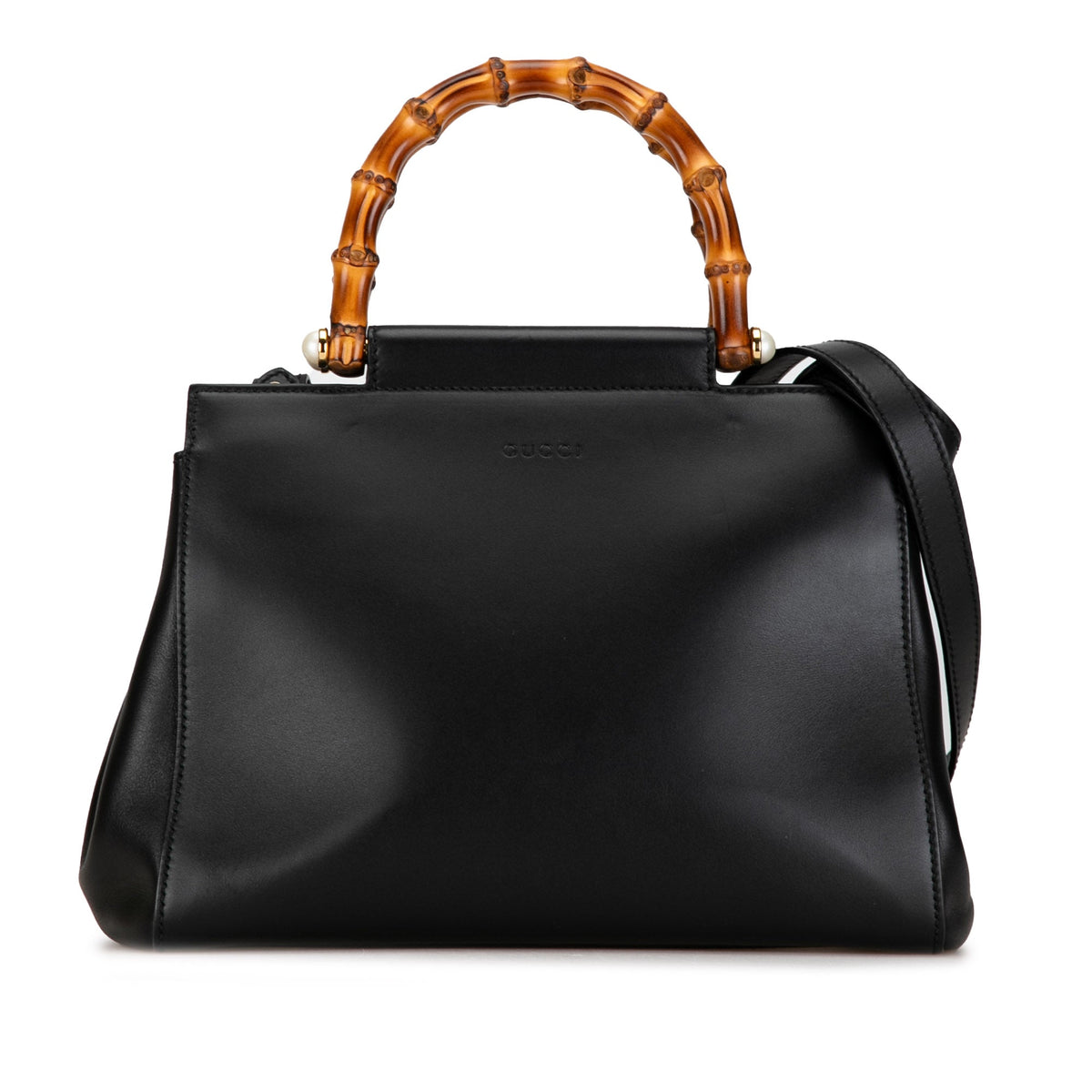 GUCCI Small Bamboo Nymphaea Satchel