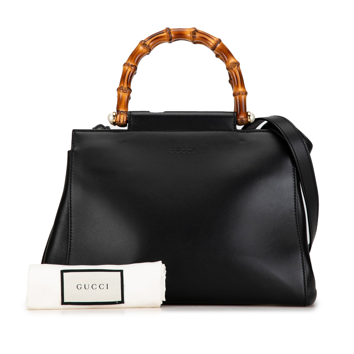 GUCCI Small Bamboo Nymphaea Satchel