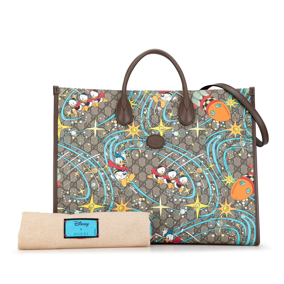 GUCCI x Disney GG Supreme Donald Duck Satchel