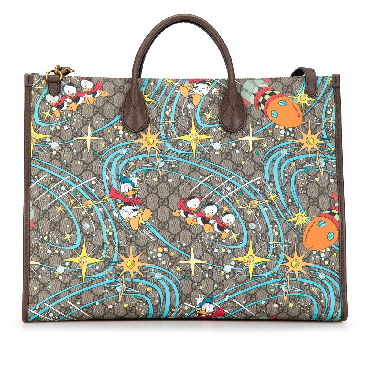 GUCCI x Disney GG Supreme Donald Duck Satchel