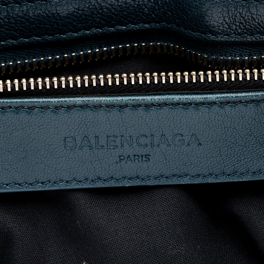 Balenciaga Agneau Metallic Edge City Satchel (SHF-17832)