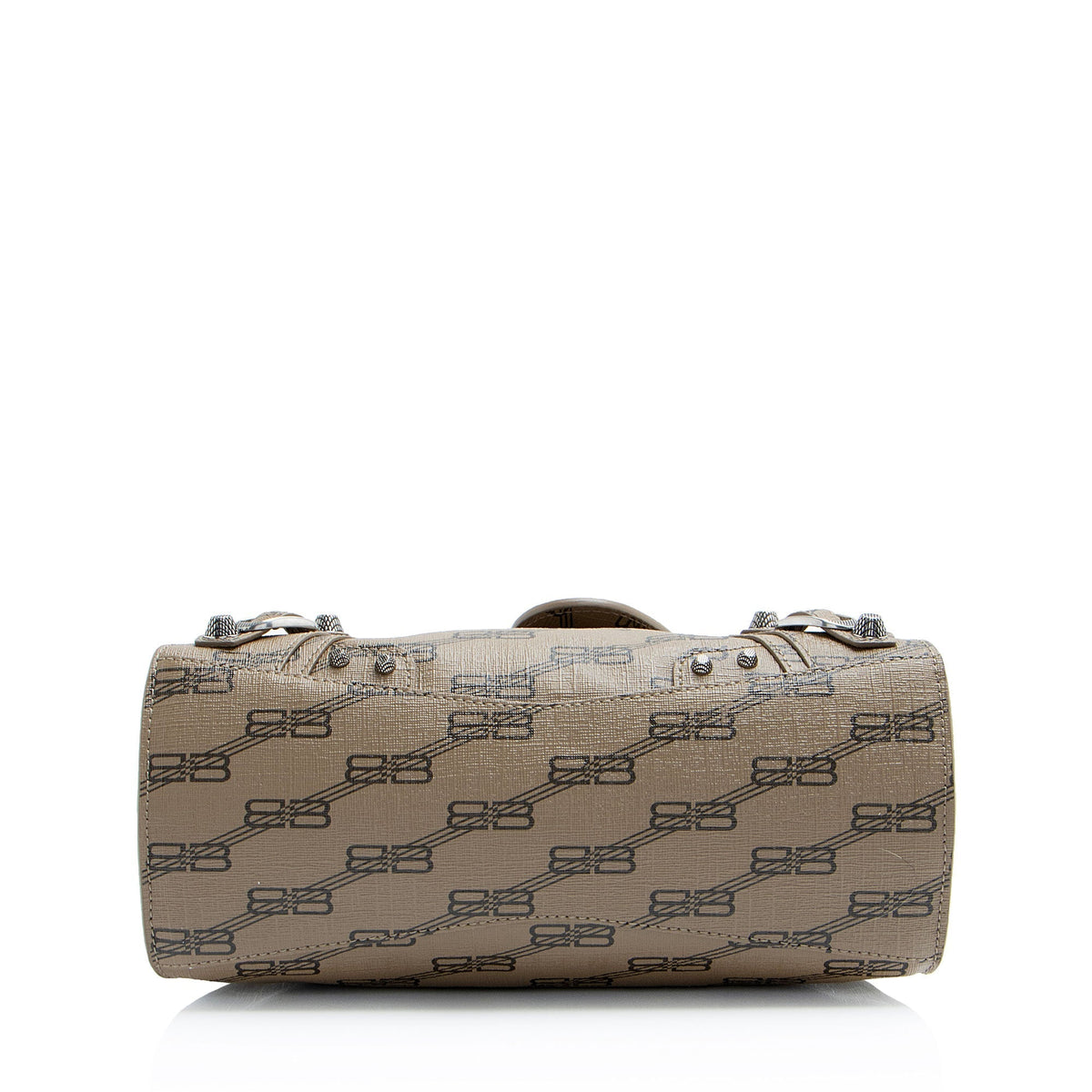 balenciaga BB Monogram Canvas Signature Neo Cagole City XS Satchel (SHF-uVcjOs)