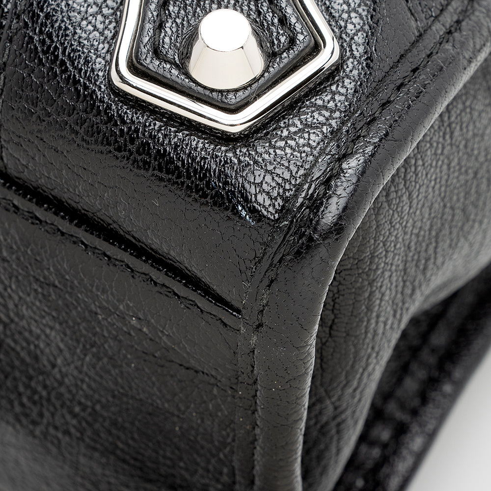 Balenciaga Chevre Metallic Edge City Small Satchel (SHF-21084)