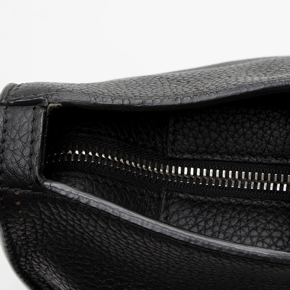 Balenciaga Leather Blackout City Satchel (SHF-16522)