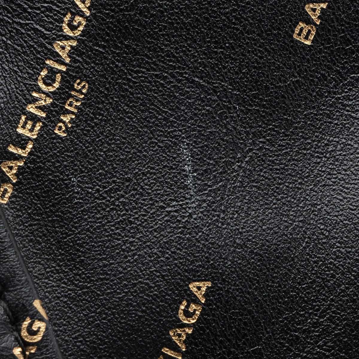 Balenciaga Leather Logo Bazar Large Tote (SHF-22215)