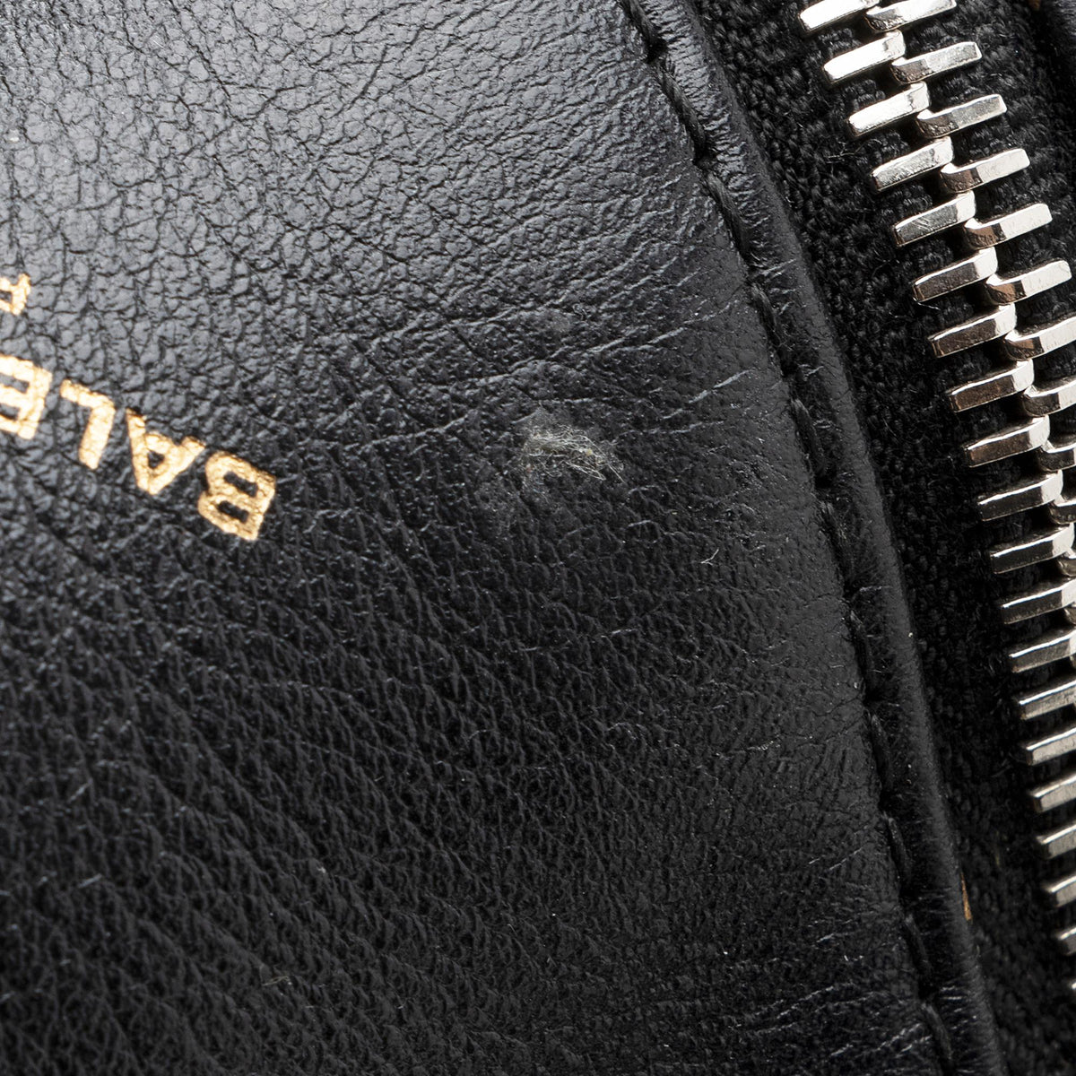 Balenciaga Leather Logo Bazar Large Tote (SHF-22215)