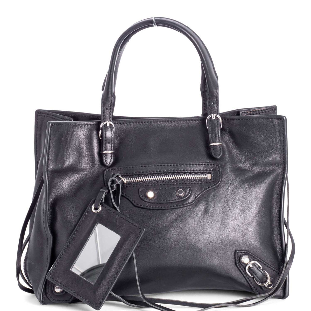balenciaga Leather Neo Classic City Bag Black