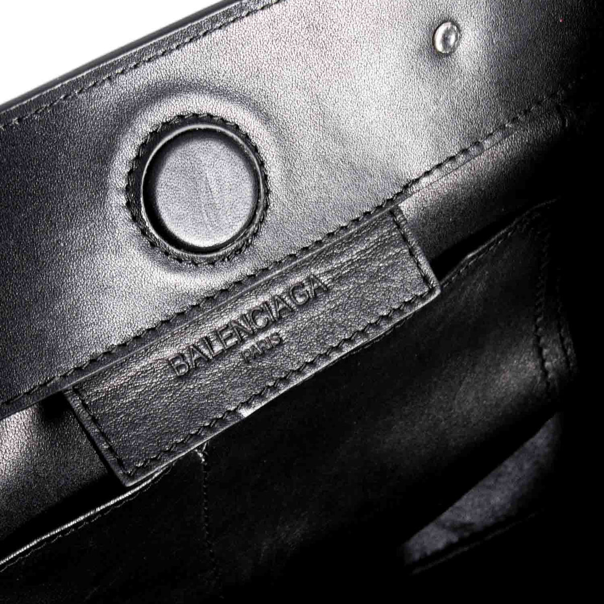 balenciaga Leather Neo Classic City Bag Black
