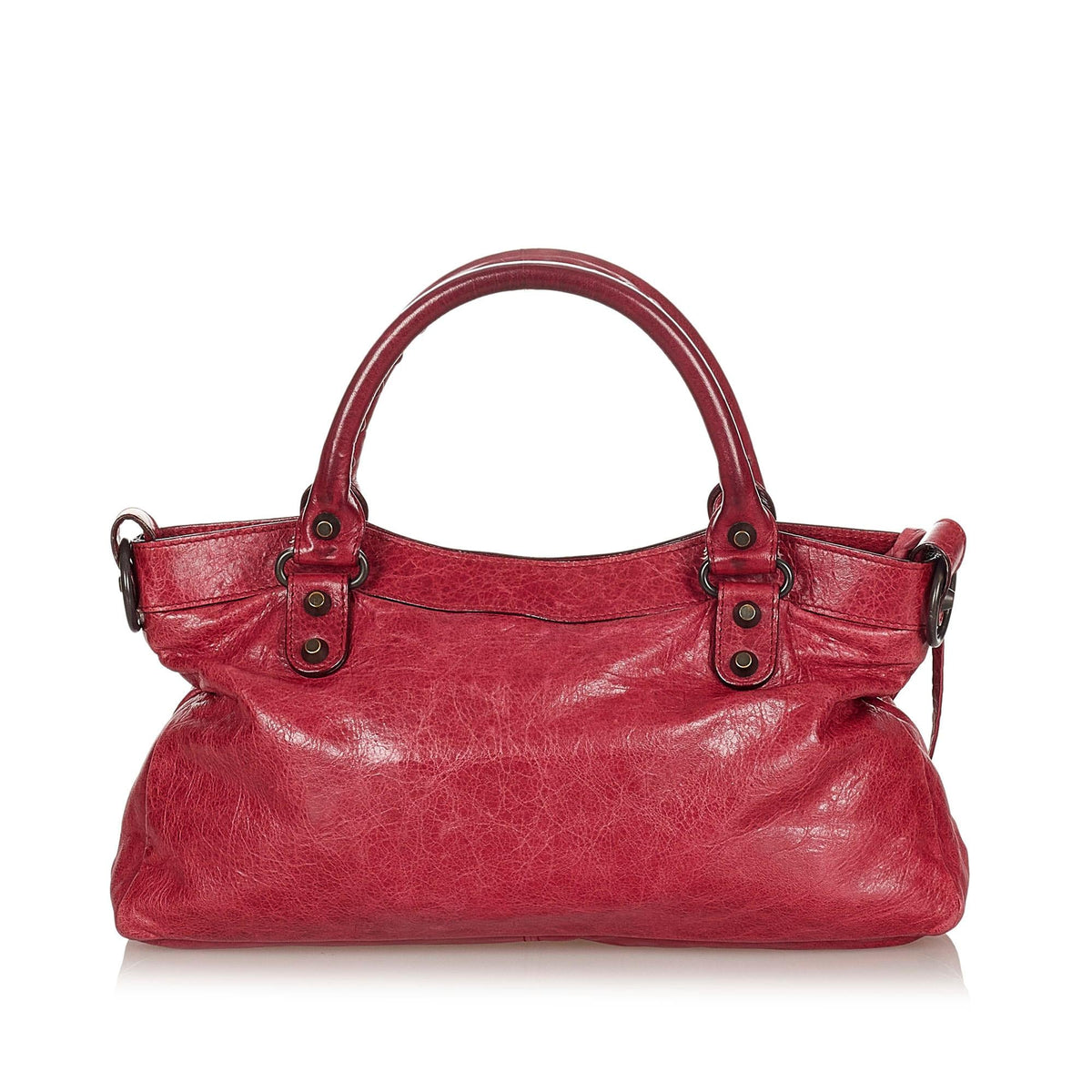 Balenciaga Motocross Classic First Leather Satchel (SHG-22045)