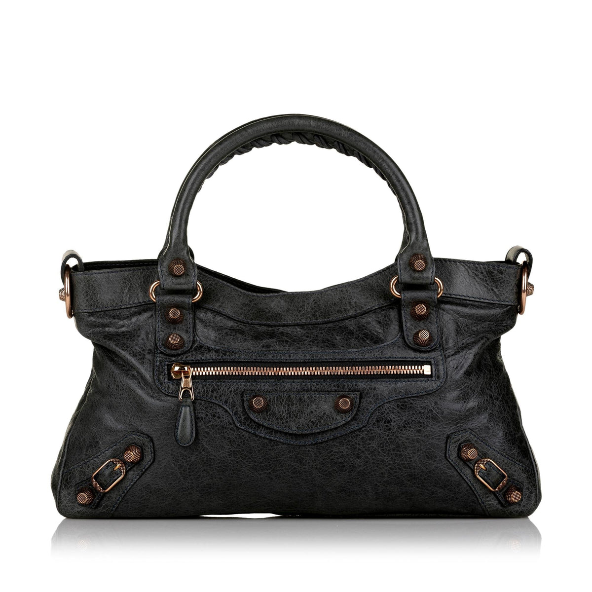Balenciaga Motocross First Giant 12 Leather Satchel (SHG-33154)