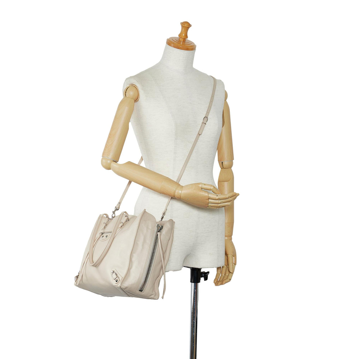 Balenciaga Papier B4 Zip Around Satchel (SHG-dreExe)