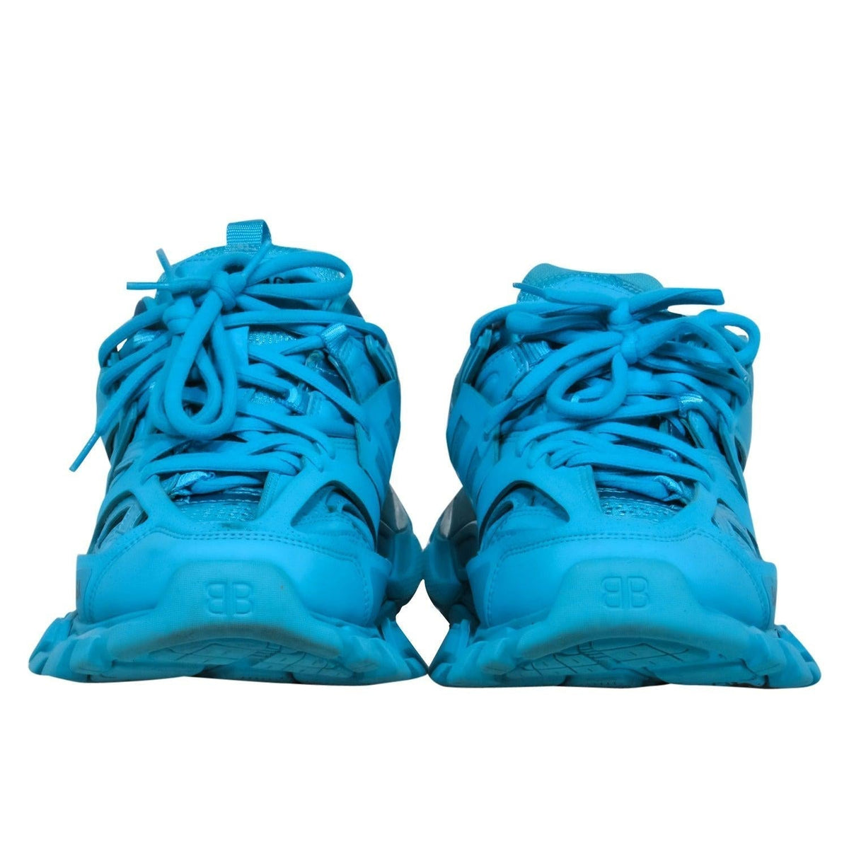 balenciaga - Teal Blue Chunky Track Sneakers Sz 7