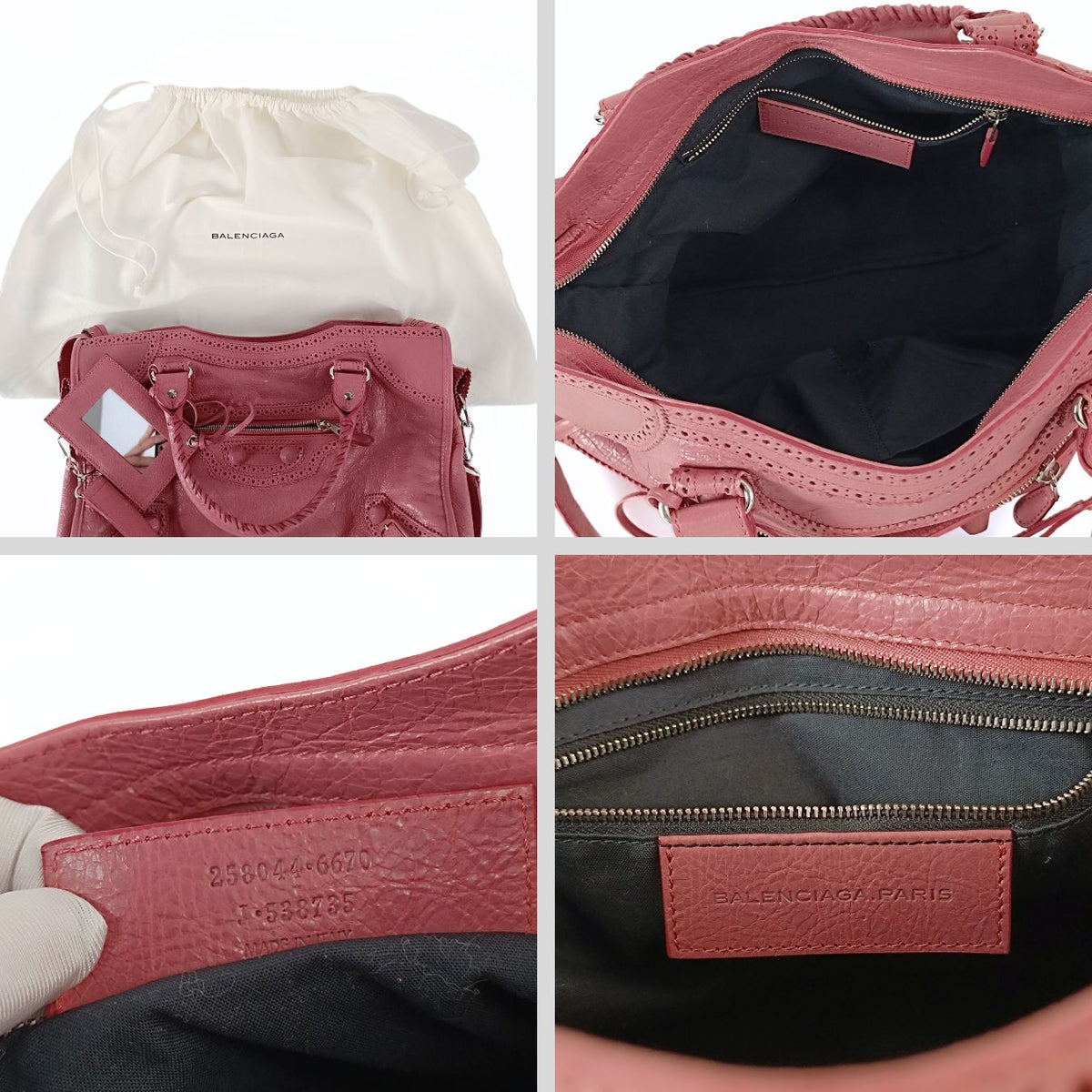 balenciaga balenciaga balenciaga City shoulder bag in pink leather
