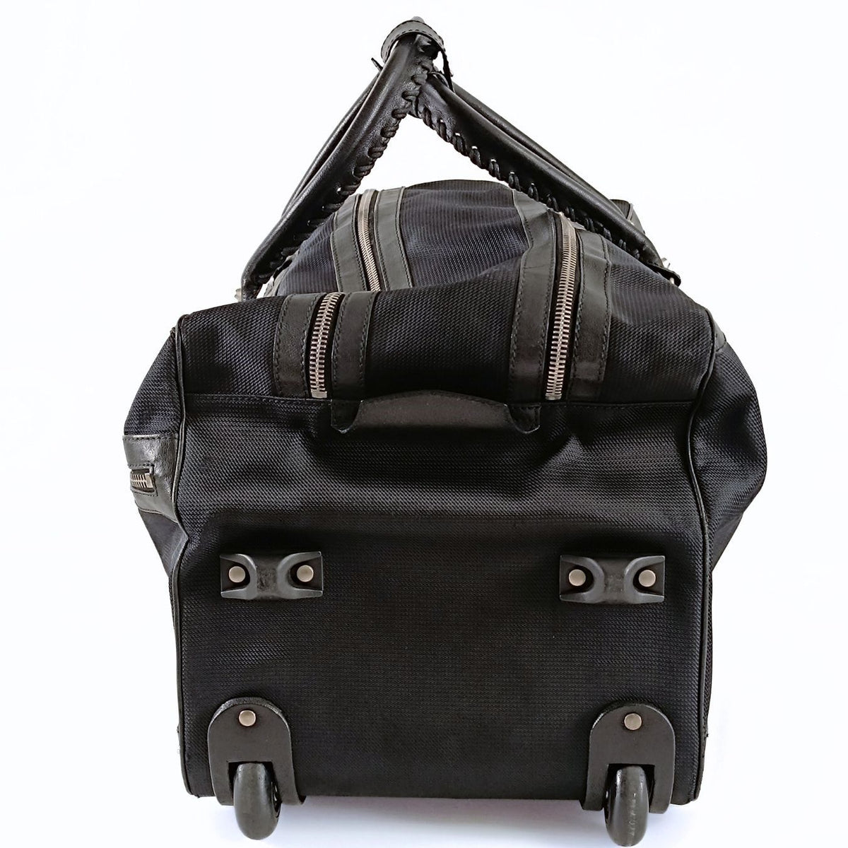 balenciaga balenciaga balenciaga Trolley suitcase in black canvas and leather