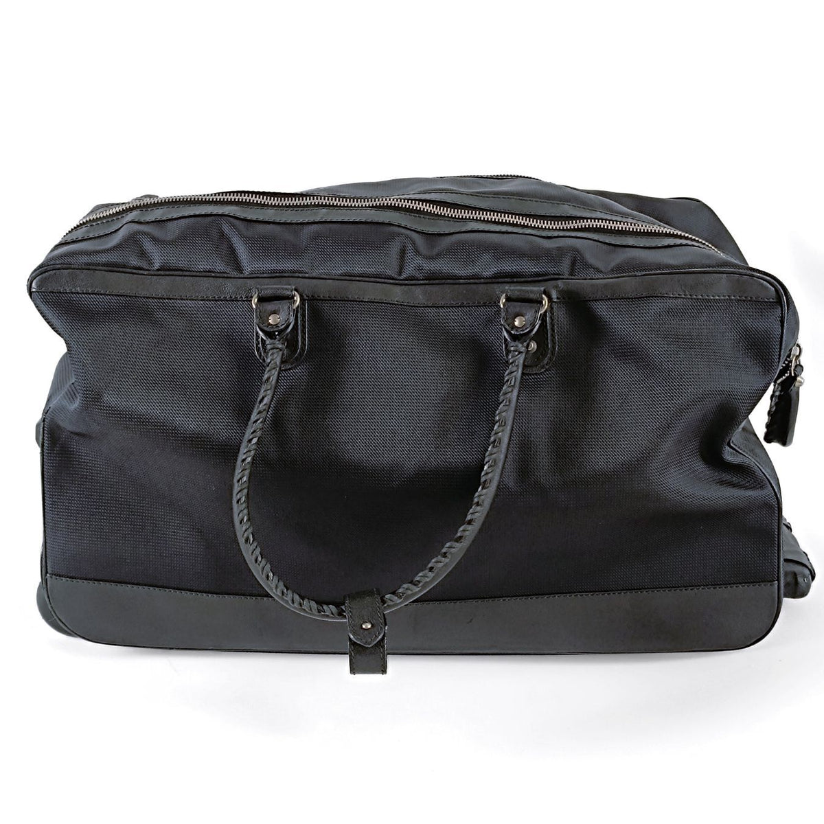 balenciaga balenciaga balenciaga Trolley suitcase in black canvas and leather