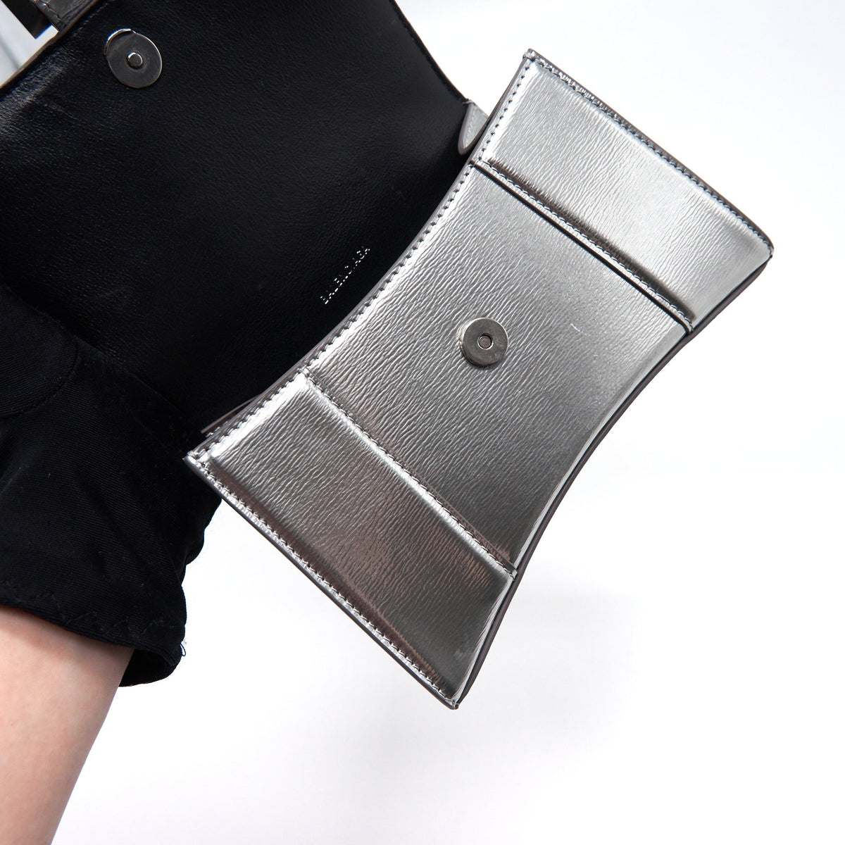 balenciaga Hourglass XS Silver SHW