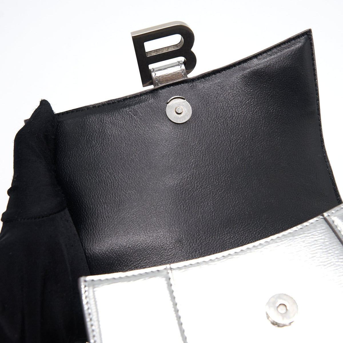 balenciaga Hourglass XS Silver SHW