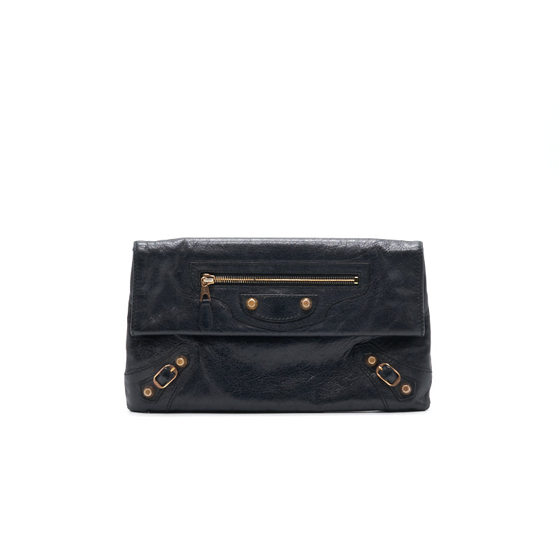 balenciaga Clutch Black GHW