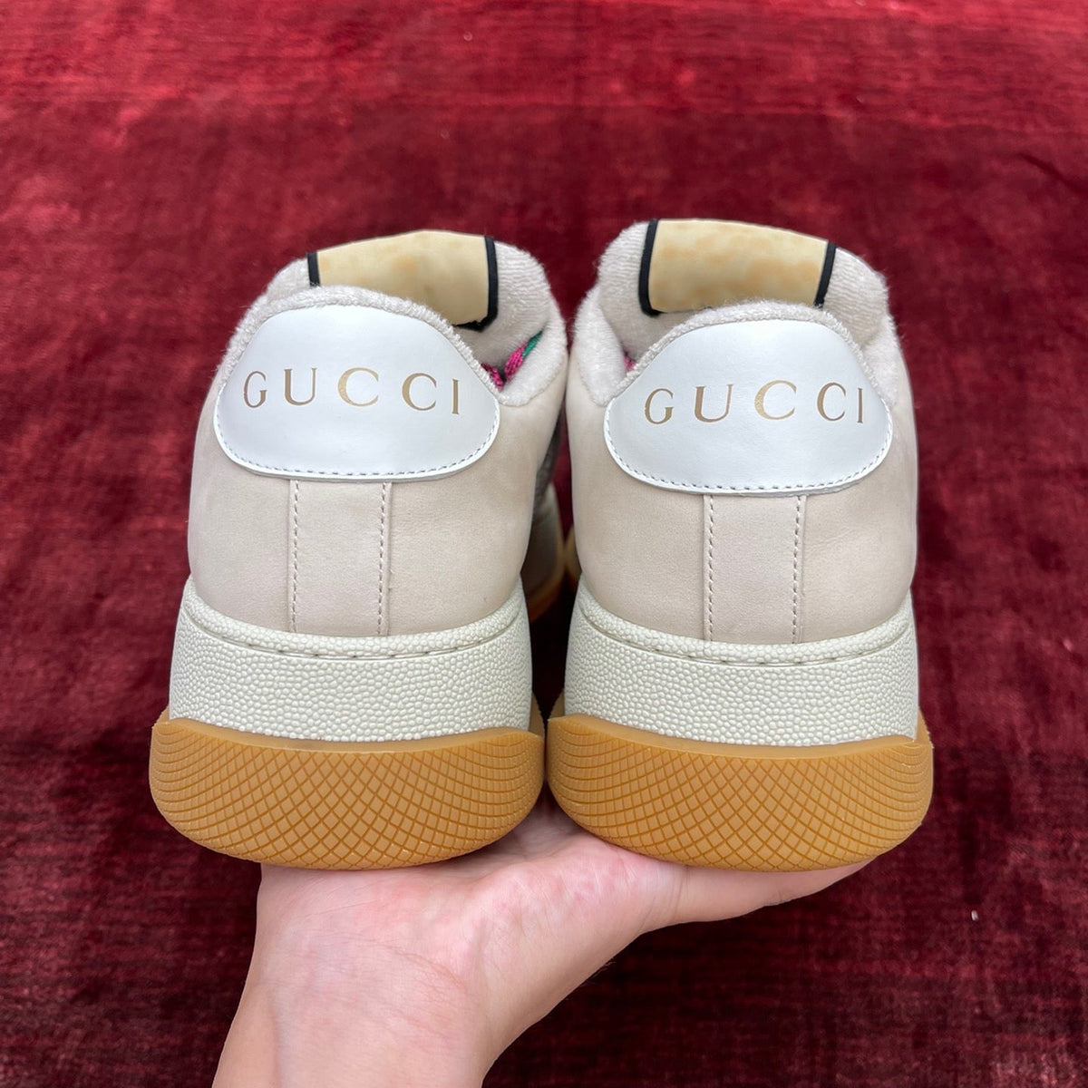 GG SCREENER LEATHER SNEAKERS
